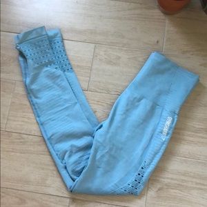 Gymshark light blue leggings